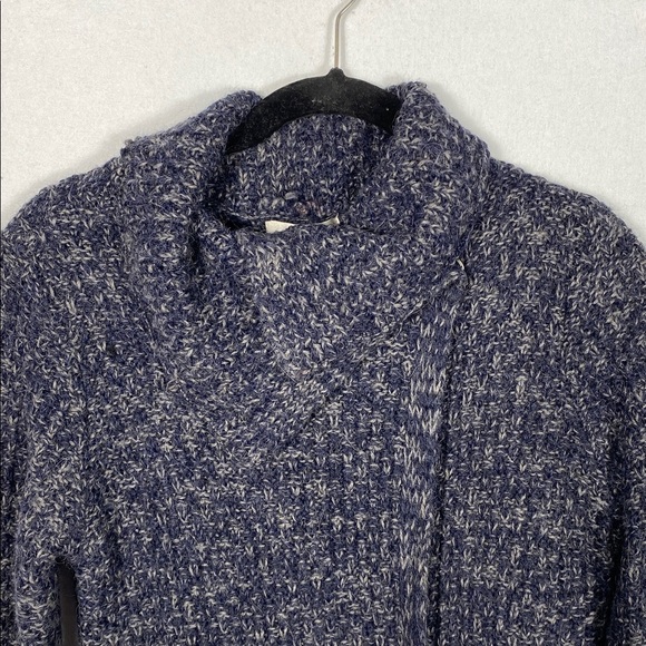 Kenar Dark Blue Shawl Collar Wool/Alpaca Knit Duster Cardigan size large - Picture 13 of 13